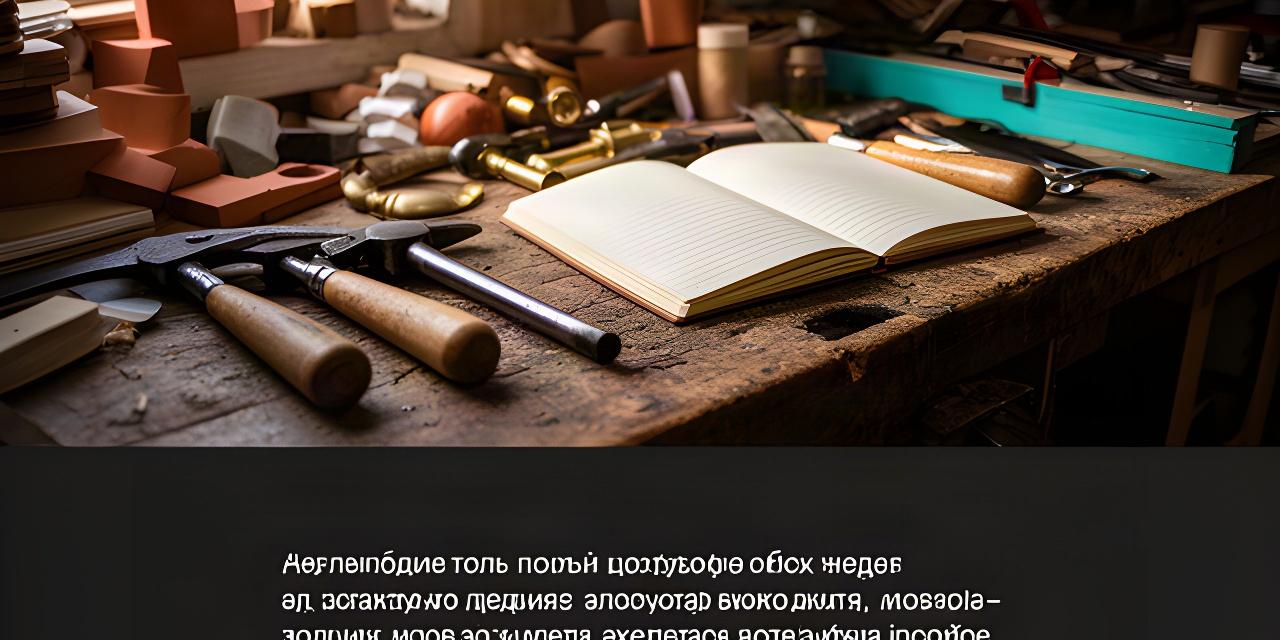 Небольшая мастерская в Ростовской области, рабочий стол мастера с инструментами и открытой тетрадью расчётов