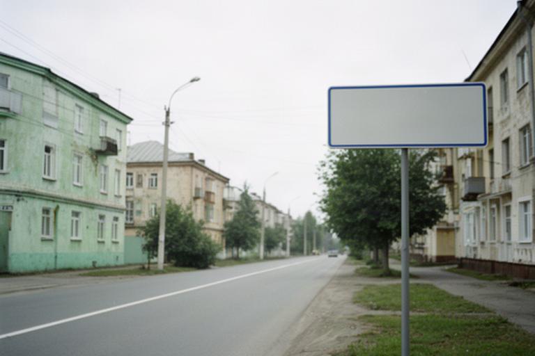 Тихая улица Зверево в Ростовской области с невысокой городской застройкой и дорожным указателем